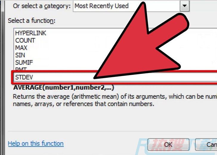 如何用Excel 2007计算平均值和标准差(图8)