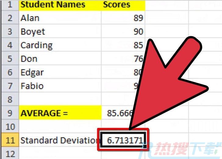 如何用Excel 2007计算平均值和标准差(图10)