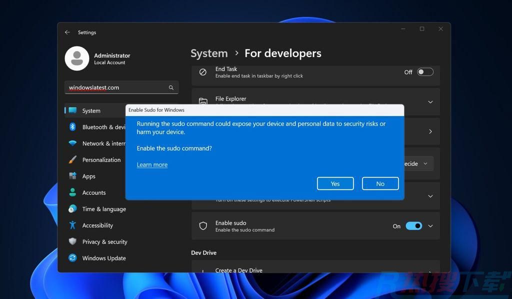 微软最新功能： Win11 将原生支持 sudo 命令(图2)