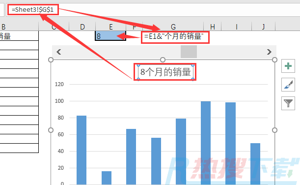 怎么用OFFSET函数制作带滚动条的动态图表(图7)